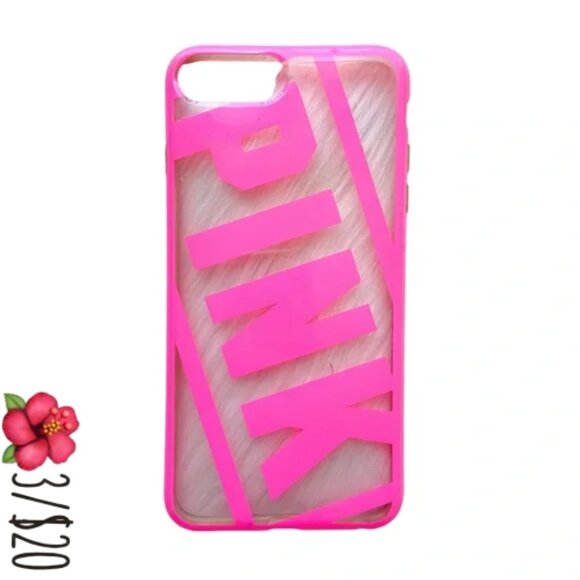 PINK Victoria Secret iPhone Case 6P / 7P / 6SP PINK VS iPhone Case 🌺3/$20 - Picture 1 of 4